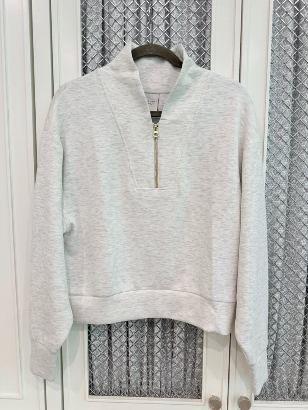 Varley Hawley Half-Zip Ivory Sweat Top - NWOT - Size small - Picture 5 of 11